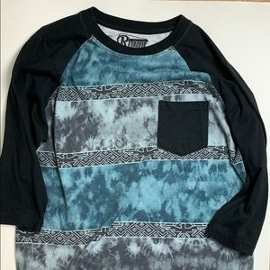 Retrofit Tricolor Vapor & Tribal Baseball Tee